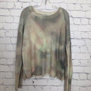 White + Warren 100% Cashmere Sweater Size L? Abstract